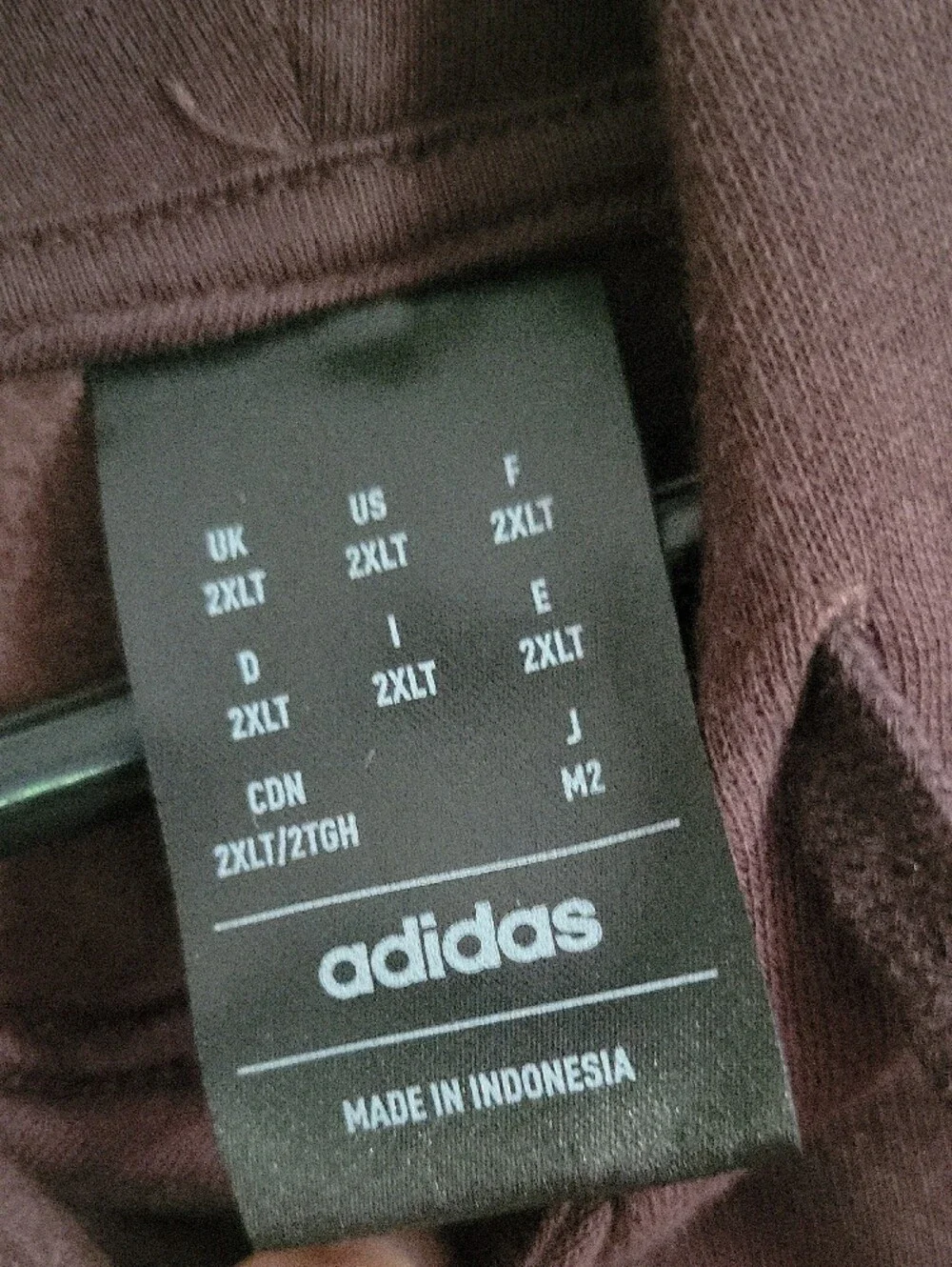 adidas Men's Dark Maroon Pullover Hoodie